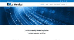 Desktop Screenshot of lametrica.com